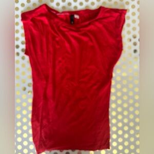 Vibrant Red Sleeveless Top